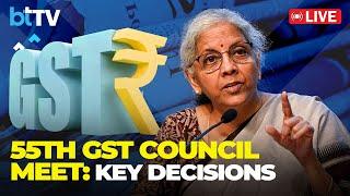 Live: Press Conference By Finance Minister Nirmala Sitharaman Post 55th GST Council Meeting