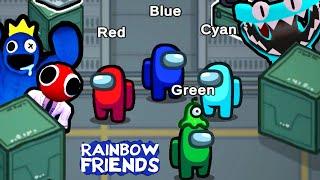 Among Us, ABER WIR SIND DIE RAINBOW FRIENDS! Cyan als Impostor!