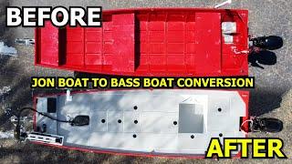 JON BOAT to BASS BOAT: FULL BUILD TIME-LAPSE!!