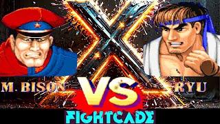 Ryu Vs Bison - Game Play Fightcade 2 | Street Fighter 2 Champion Edition #showgamesx