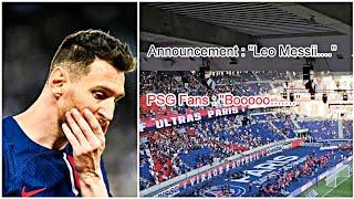 PSG Fans Booed Messi Even in his Last game for PSG