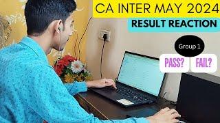My CA Inter Result Reaction | May 2024 |#caresultreaction #caresults @gagankhanna