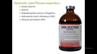 Plasma Volume Expanders Part 2