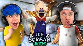 ICE SCREAM MULTIPLAYER.. Escape In Rods Van Together! Ice Scream United (New Game)