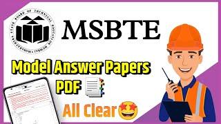 MSBTE Model Answer Papers Download for All Branches & Subjects 2023
