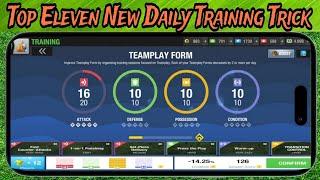 How to train everyday most effectively in Top Eleven 2024 after new training arrival|Training tricks