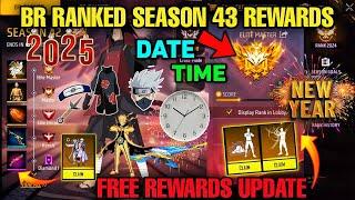 BR Ranked Season 43 Free Rewards | New Year 2025 | Naruto New Rank Season kab aayega free fire