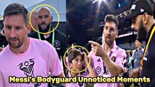 Crazy Messi's Bodyguard Unnoticed Moments!! 