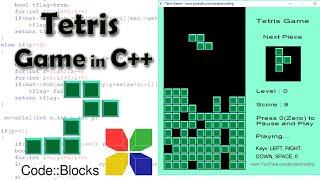 Tetris Game in C++ | CodeBlocks Project