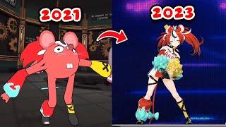 [Hololive] The evolution of Hakos Baelz's 3D hips