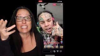 Mom REACTS to 6ix9ine IG Live !!