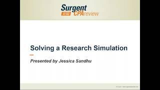 Webinar: How to Solve Research Simulations on 2017 CPA Exam - Surgent CPA Review