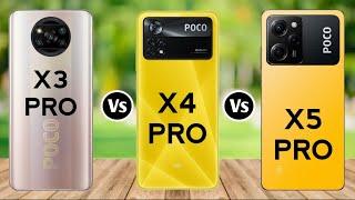 Poco x3 Pro vs Poco x4 Pro vs Poco x5 Pro