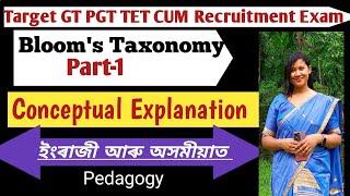 Bloom's Taxonomy/Pedagogy/GT PGT TET Cum Recruitment Exam Preparation 