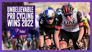 Unbelievable pro cycling finishes | Best wins of 2022