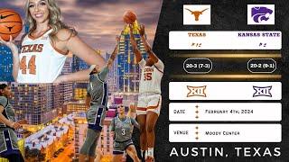 No. 12 Texas vs No. 2 Kansas State | Big 12 | 2.4.24