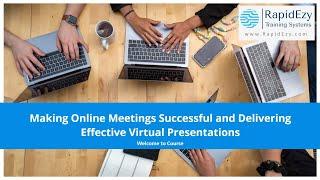 Making Online Meetings Successful : 7. Best practices for Effective Virtual Presentations