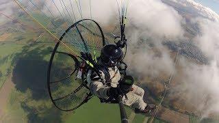 Парение и полёт над облаками на парамоторе АЛЬТАИР-100М / Thermal soaring on ALTAIR-100M paramotor