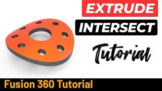 How to Create a Curved Plate in Fusion 360 - Extrude Intersect