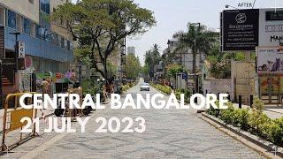 Central Bangalore, Karnataka | 21 July 2023 | Walking Tour 4K