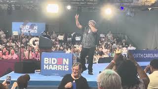 Crowd Hype as E-40 Performs at Joe Biden For President Rally State Fairgrounds Raleigh NC