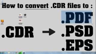 .CDR converted to .PDF - Free