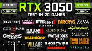 GeForce RTX 3050 Test in 20 Games | RTX & DLSS