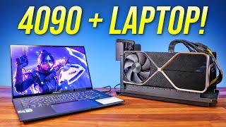 RTX 4090 Gaming Laptop  eGPU Comparison with Desktop!