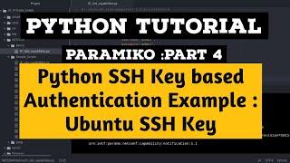 Python SSH Key based Authentication Tutorial: Paramiko : Ubuntu SSH using Private Key