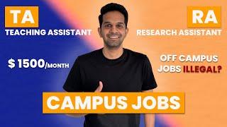 Teaching & Research Assistantships USA | Earn Upto $1500/month 