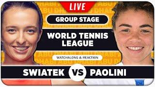 SWIATEK vs PAOLINI • World Tennis League 2024 • LIVE Tennis Watchalong Reaction