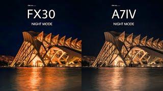 Sony FX30 VS Sony A7IV | NIGHT MODE | Camera Test