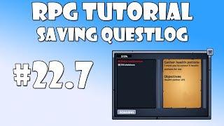 #22.7 Unity RPG Tutorial - Saving questlog