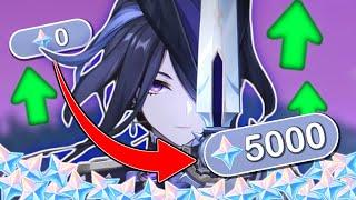 I spent 20 hours farming 5000 primogems in Genshin Impact