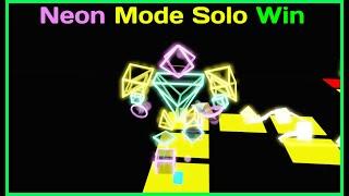 NEON SOLO MODE WIN | GEOMETRY DEFENSE ROBLOX