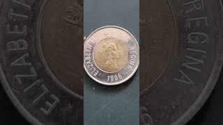 1996 Canadian $2 bimetallic coin 