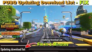 Updating Download List Error  PUBG & BGMI How To Fix Updating Download List 2023