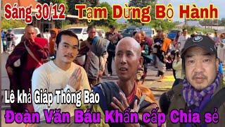 Sáng 30/12 Đoàn văn Báu Trãi Lòng Lê khả giáp Dưng Bộ Hành Với Thầy Minh Tuệ