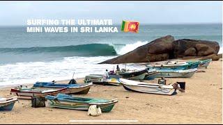 Surfing World Class Perfect mini Waves in Abay, Sri Lanka.