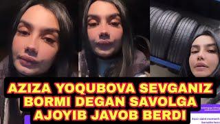 AZIZA YOQUBOVA O'ZI SEVIB TURMUSH QURGANI VA BOSHQA SAVOLLARGA JAVOB BERDI