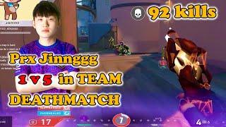 PRX JING got 92 Kills in 1v5 TEAM DEATHMATCH  | Insane Domination