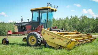 Self-Propelled Swather with Haybine