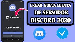 Cómo crear una cuenta de servidor Discord (Android e ios) || Crear nueva cuenta de servidor Discord