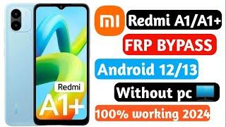 Xiaomi Redmi A1plus New Method Frp Bypass 2024
