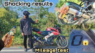 NS 200 MILEAGE TEST WITH AKRAPOVIC EXHAUST || 2022 SHOCKING RESULTS  || @nandanvlogs46