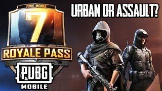 URBAN OR ASSAULT SET? ELITE ROYALE PASS SEASON 7 MAX OPENING PUBG MOBILE