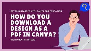 How to Download as PDF in Canva | Canva for Beginners