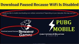 Fix Download  Paused Because WiFi Is Disabled PUBG MOBILE Error || Android