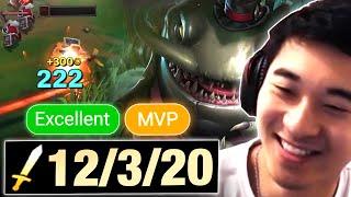 LICKING THEM TO DEATH! FARMING TAHM KENCH IS OP..| Biofrost