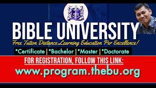 THE BEST AND ONLY TUITION FREE DISTANCE LEARNING BIBLE UNIVERSITY